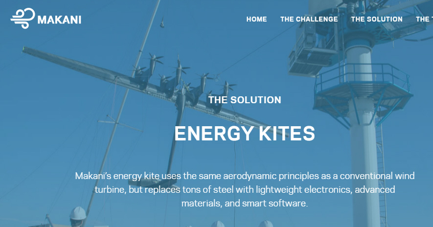 Beispiel für Ten X: Makani Energy Kites von Google. Quelle: http://www.google.com/makani/